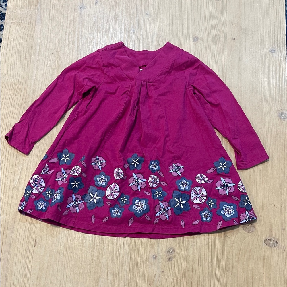 Tea collection girlsFloral Long Sleeve Dress